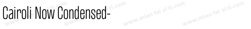 Cairoli Now Condensed字体转换